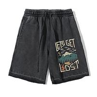 Killua Zoldyck Shorts Beach Shorts Acid Wash Bottoms Anime Graphic Street Style Shorts For Men's Women's Unisex Adults' Hot Stamping 100% Cotton Casual Daily Lightinthebox - thumbnail