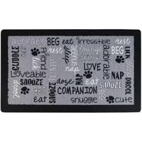 Drymate Mats For Dogs & Cats Linen Black 12 X 20 Inch - 30 Cms X 50 Cms