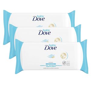 Dove Baby Wipes Rich Moisture 50s (Pack Of 3)