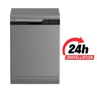 Hitachi Dishwasher | 14 Place Settings | 6 Programs | Auto, Intensive, Eco | Silent Dishwasher | Overflow Safety | Inox | HDF-F146VS