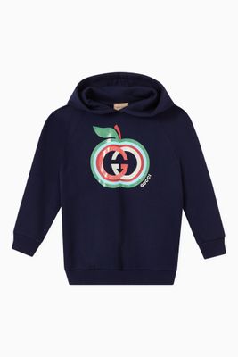 Interlocking G Apple Hoodie in Cotton Interlocking G Apple Hoodie in Cotton