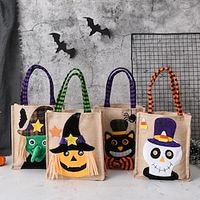 1Pc Halloween Gift Non Woven Tote Bag Black Hat Pumpkin Witch Horror Ghost Festival Party Trick Or Treat Happy Halloween Decoration Lightinthebox - thumbnail