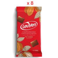 Leuven Compound Milk Chocolate Block 8x2.5KG Carton