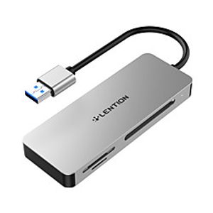 LENTION High Speed with Card Reader(s) H12 USB 3.0 USB C to SD Card TF Card USB Hub 3 Ports For Windows, PC, Laptop miniinthebox