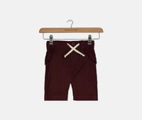 Toddlers Cargo Drawstring Short  Maroon - thumbnail