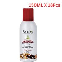Puresel Spray Hand Sanitizer Oud 150ML (Pack of 18)