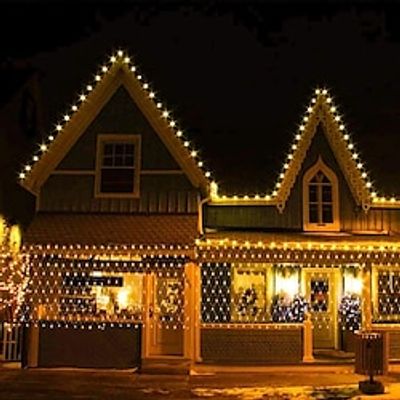 Christmas Net Lights Outdoor9.8ft x 6.6ft Mesh Light Waterproof Tree Light200Led Net String Lights Plug in with 8Modes Connectable for Gazebo Shrubs Lawn Backyard Garden Decor Lightinthebox