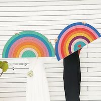 Rainbow Doormat Cute Rainbow Welcome Door Rug for Entryway Fun Multicolor Outdoor Mat Entrance Floor Rugs with Anti Slip Backing Jelly Roll Rug Lightinthebox - thumbnail