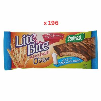 Santiveri Lite Bite Bran Toast Coated with Milk Chocolate, 17GX196 Santiveri Lite Bite Bran Toast Coated with Milk Chocolate, 17GX196