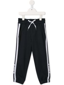 Msgm Kids side stripe track pants - Blue