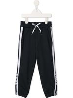 Msgm Kids side stripe track pants - Blue