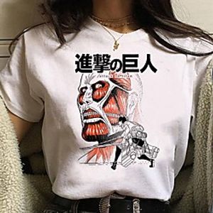 Inspired by Attack on Titan Cosplay Anime Cartoon Polyester  Cotton Blend Print Harajuku Graphic Kawaii T-shirt For Women's  Men's Lightinthebox