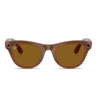 Ray-Ban Meta Skyler Shiny Caramel Polar Brown Smart Glasses - 4010 - 52