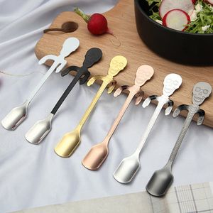 Skull Spoon Bone Milk Tea Mixing Spoon