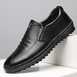 Men's Loafers  Slip-Ons Comfort Loafers Comfort Shoes Business Casual Outdoor Daily Walking Shoes Nappa Leather Breathable Comfortable Slip Resistant Black Brown Summer Spring Lightinthebox