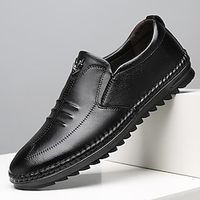 Men's Loafers  Slip-Ons Comfort Loafers Comfort Shoes Business Casual Outdoor Daily Walking Shoes Nappa Leather Breathable Comfortable Slip Resistant Black Brown Summer Spring Lightinthebox - thumbnail