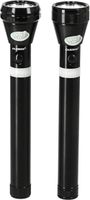 Olsenmark Rechargeable Led Flashlight 2-Piecesb Black - OMFL2616