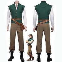 Tangled Flynn Rider Costume Adult Mens Halloween Costume Prince Costume Viking Medieval LARP Outfits Party Masquerade miniinthebox