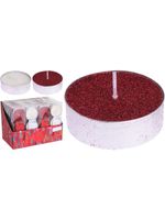 Homesmiths Christmas Tealight 55Mm Set Of 3 Glitter Assorted 1 Piece