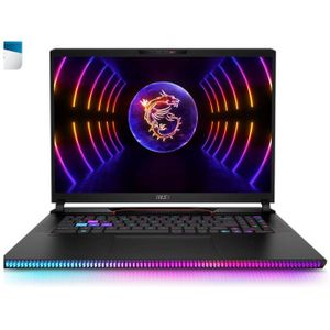 MSI Raider GE78HX, Core i9 13950HX, 32GB RAM, 2TB SSD, 17inch QHD With 240Hz, 12GB NVIDIA RTX4080, Window 11 Home, English-Arabic Keyboard, Black - 13VH 9S7-17S111-040