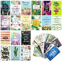 72pcs Cute Unique Positive Cards, Inspirational And Motivational Cards, Back To School Gifts, Party Favors, Birthday Decor, Party Gift Decor, Party Supplies miniinthebox - thumbnail