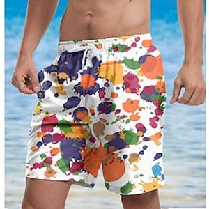 Men's Board Shorts Lightweight Quick Dry Board Shorts Surfing Beach Plaid Gradient Printed Spring Summer Lightinthebox