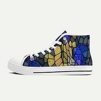 Men's Sneakers Casual Shoes Print Shoes 3D Print Plus Size Classic Casual Daily Canvas Lace-up Yellow Red Blue Summer Spring Fall Lightinthebox - thumbnail