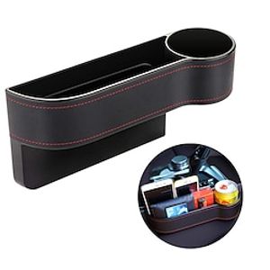 Seat Side Organizer Cup Holder For Cars Leather Multifunctional Auto Seat Gap Filler Storage Box Seat Pocket Stowing Tidying Lightinthebox
