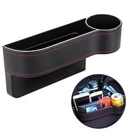 Seat Side Organizer Cup Holder For Cars Leather Multifunctional Auto Seat Gap Filler Storage Box Seat Pocket Stowing Tidying Lightinthebox - thumbnail