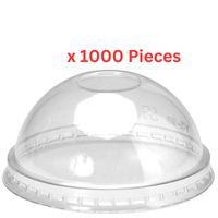 Hotpack Dome Lid For Pet Juice Cup Without Hole 98 Diameter 1000 Pieces - DLID98NH