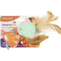 Smartykat® Silly Swimmer Fish, Set Of 2 Goldfish Catnip Cat Toys