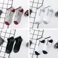[4 pairs of men's socks] summer comfortable breathable men's socks trend simple boat socks suit casual men's sports socks factory wholesale