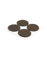 Tru-Guard 1 inch Brown Felt Pads Pack of 4