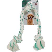 Fresh 'N Floss Booda Fresh N Floss 3 Knot Tug Rope Dog Toy - X-Large - Spearmint - thumbnail