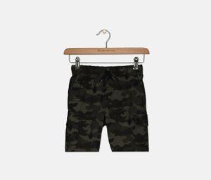 Boys Cargo Jogger Shorts  Camouflage