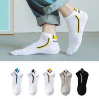 High-quality spring and summer new simple casual men's socks, deodorant socks, thin 5 pairs