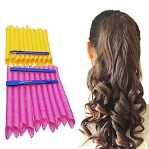 20PCS Magic Hair Curlers Curls Styling Kit DIY No Heat Hair Curlers for Extra Long Hair up to 22 (55 cm) miniinthebox
