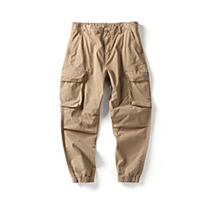 Men's Work Pants Hiking Cargo Pants Hiking Pants Trousers Military Winter Summer Outdoor Regular Fit Ripstop Quick Dry Multi Pockets Breathable Cotton Bottoms Army Green Black Dark Gray Khaki Work Lightinthebox
