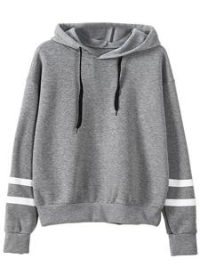 Casual Solid Color Long Sleeve Hoodies