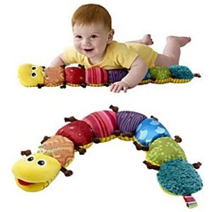 60cm Children's Soft Stuffed Toys Coffee Color Feet Caterpillars Music Insects Plush Toys with Ringing Paper for Baby 1 pc miniinthebox
