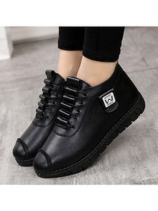 Plain Flat Round Toe Casual Sneakers