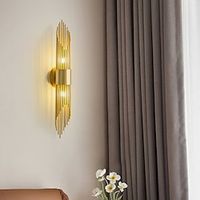 LED Wall Sconce Lamp Copper Minimalist Wall Mount Lighting Fixture Indoor Lights for Living Room Bedroom 110-240V Lightinthebox - thumbnail