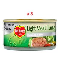 Del Monte Lt Tuna In Brine 3X185G