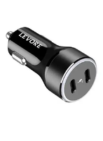 Levore Car Charger Power Delivery (Pd) 2 Ports 54w-(Black)-(LGC122-BK)