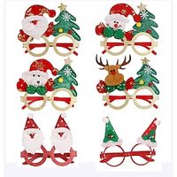 6 PCS Santa Suit Glasses Cosplay Accessories Men's Women's Unisex Boys Christmas Christmas Carnival Christmas Eve Polyester More Accessories miniinthebox - thumbnail