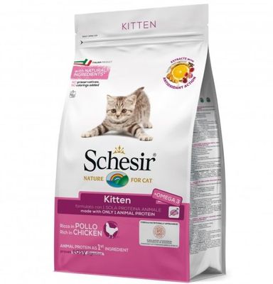 Schesir Dry Food Maintenance With Chicken Kitten 1.5Kg Schesir Dry Food Maintenance With Chicken Kitten 1.5Kg
