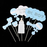 10pcs Baby Shower Photo Booth Props Party Girl & Boy Wedding Party Decoration