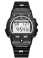Astro Kids P5101 Movement Watch, Digital Display and Polyurethane Strap - A23923-PPBB, Black