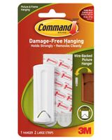 Command Wire Backed Picture 1 Hanger And 2 Strips