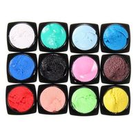 12 Colors 3D Sculpture Carved Painting Nail Art Acrylic Drawing UV Gel Set